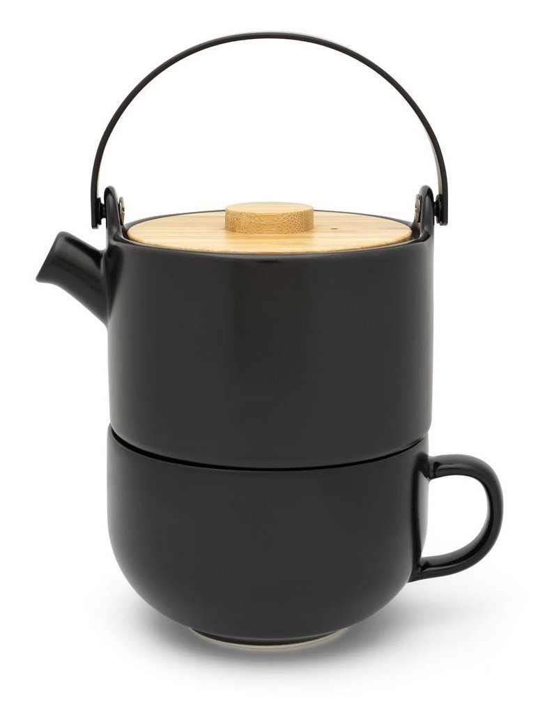 Bredemeijer UMEA Zestaw do Herbaty - Dzbanek 500 ml + FIliżanka / Czarny