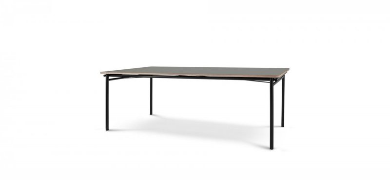 Eva Solo TAFFEL Stół Rozkładany 90 x 200-320 cm Czarny / Blat Szary