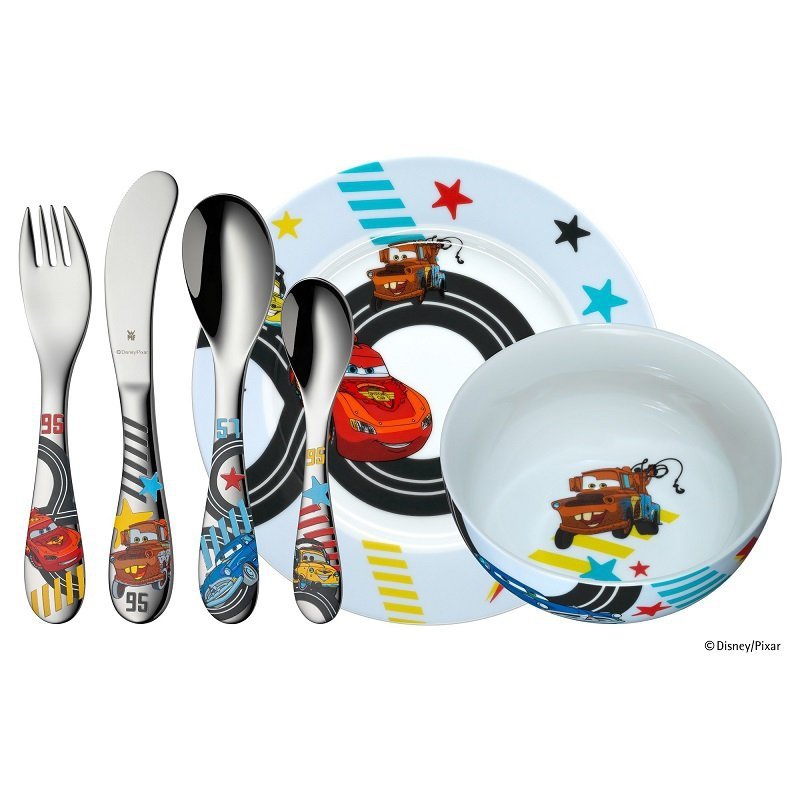 WMF Zestaw dla Dzieci - Sztućce + Porcelana - Auta