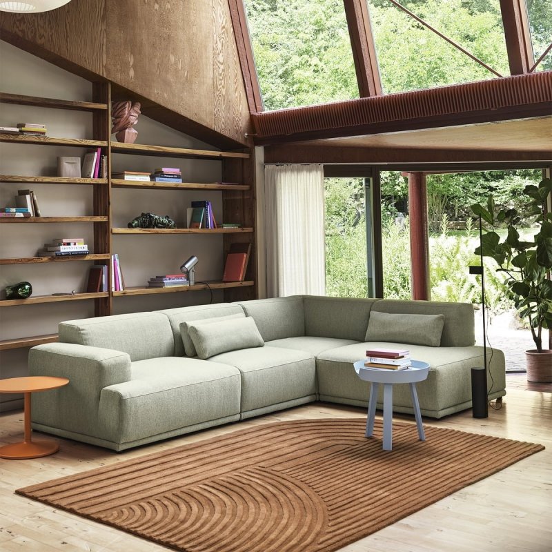 Muuto RELEVO Dywan Wełniany 170x240 cm Zielony Sage Green