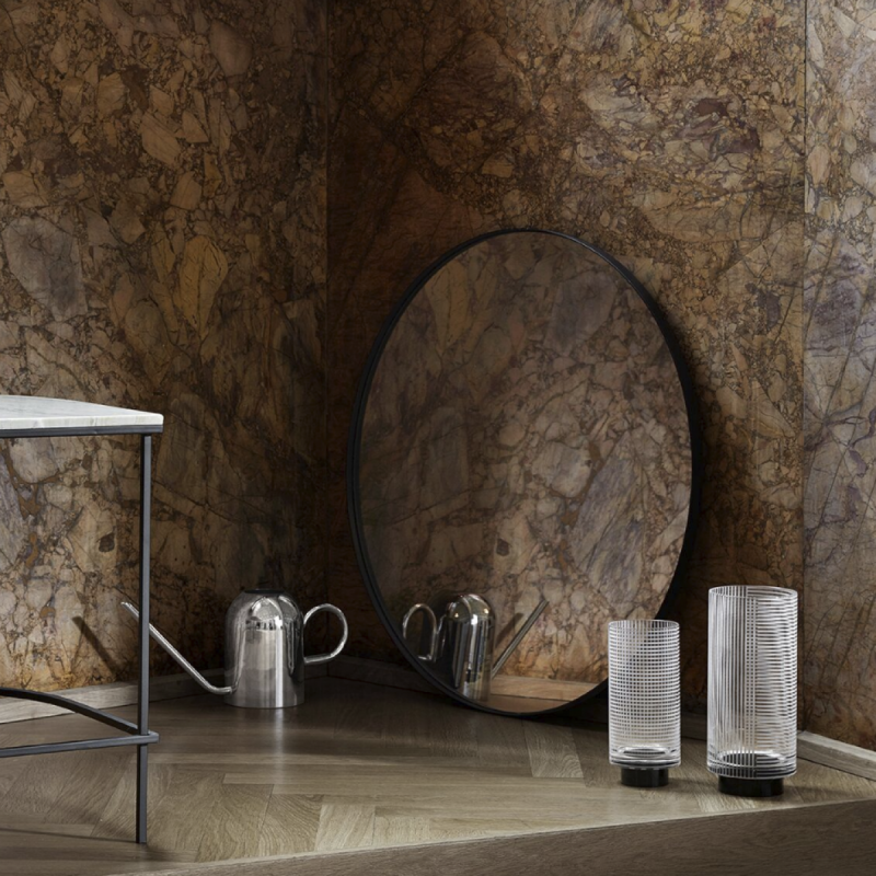 AYTM - CIRCUM Lustro Ścienne Okrągłe 70 cm Różowe