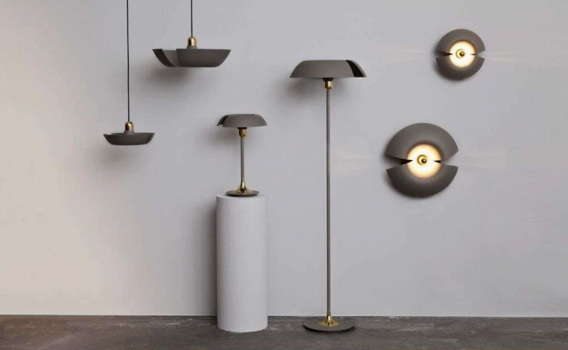 Aytm CYCNUS Lampa Wisząca 30 cm Czarna / Złota