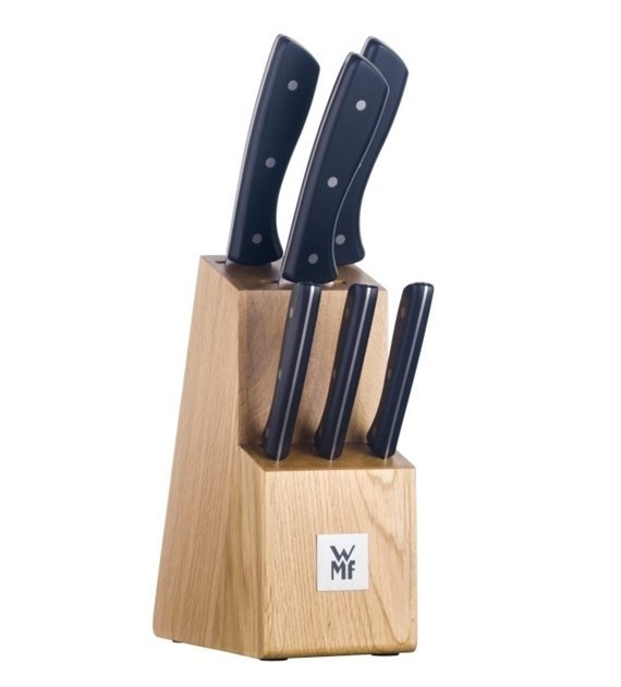 Wmf CLASSIC LINE Zestaw 6 Noży Kuchennych w Drewnianym Bloku