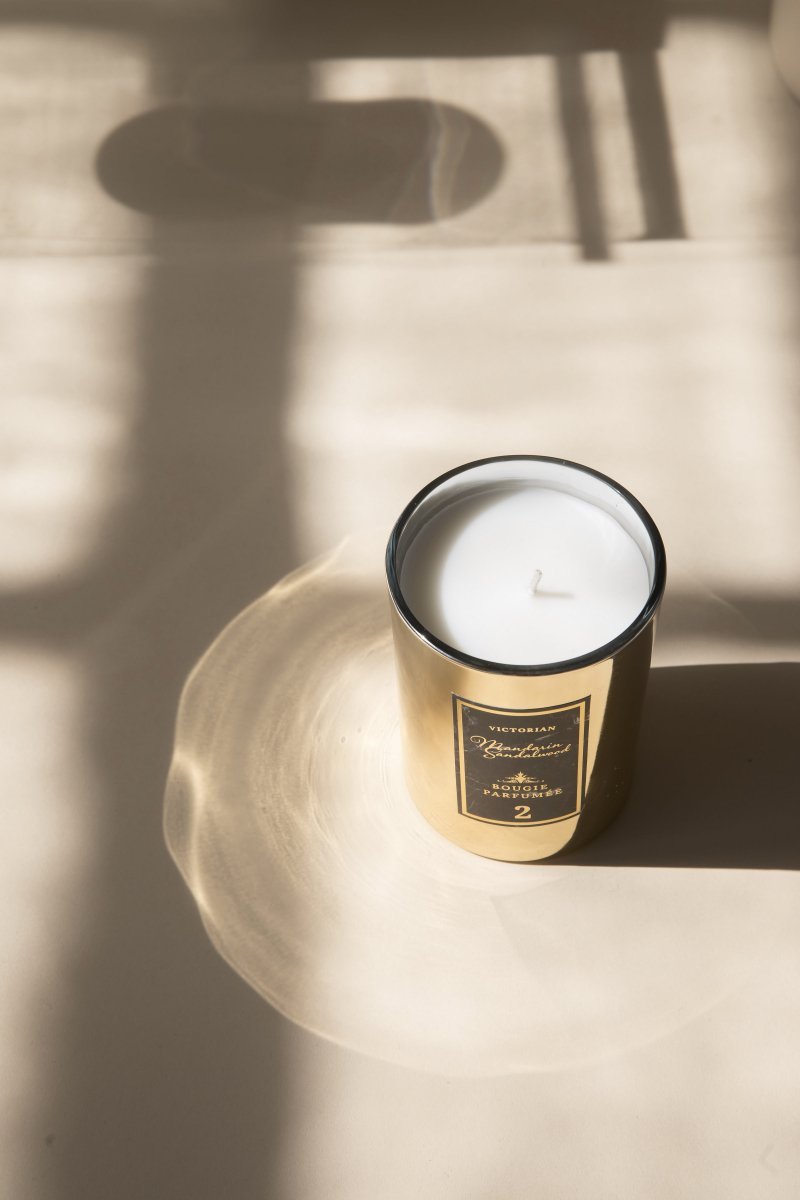 Victorian MARBLE Świeca Zapachowa - Mandarin Sandalwood - Sandałowiec i Mandarynk
