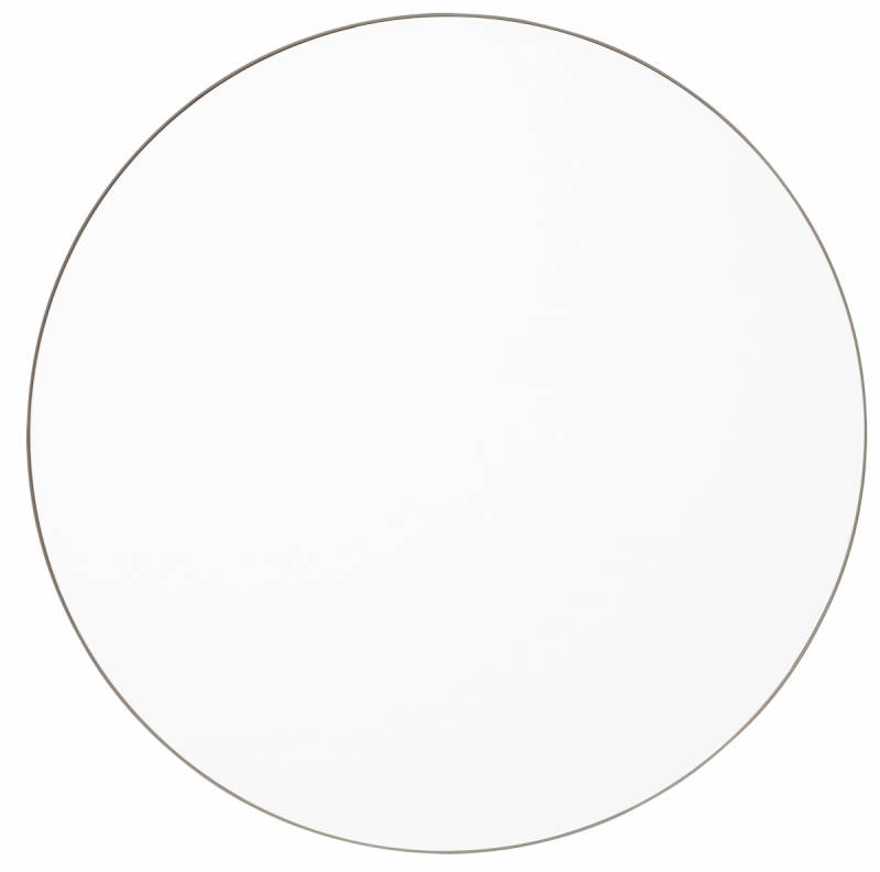 AYTM - CIRCUM Lustro Ścienne Okrągłe 110 cm Taupe - Tafla Klasyczna