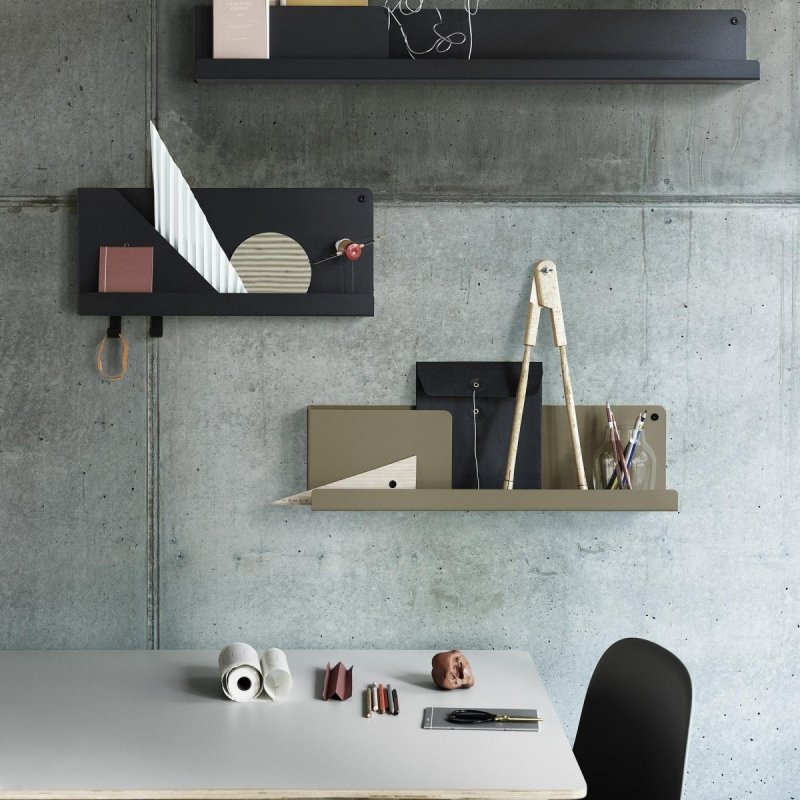 Muuto BASE Stół Okrągły 110 cm Biały - Blat Linoleum