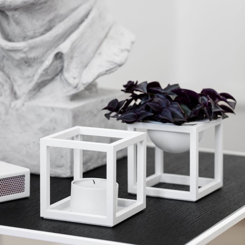 by Lassen KUBUS T Świecznik Tealight - Biały