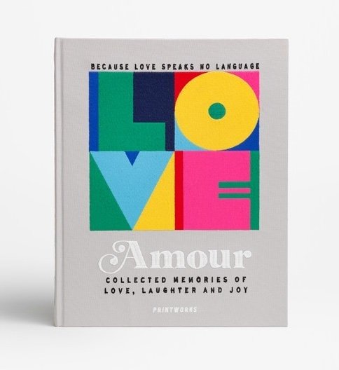 Printworks PHOTO Album do Zdjęć - Haftowany / Amour Grey Multi