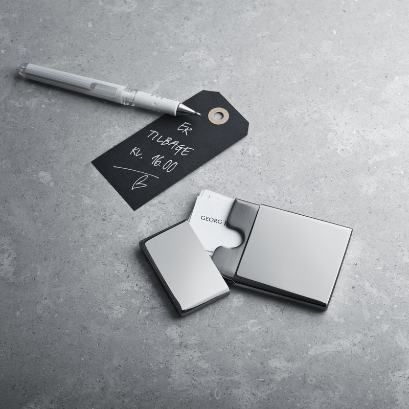 Georg Jensen TO GO Wizytownik Stalowy / Srebrny