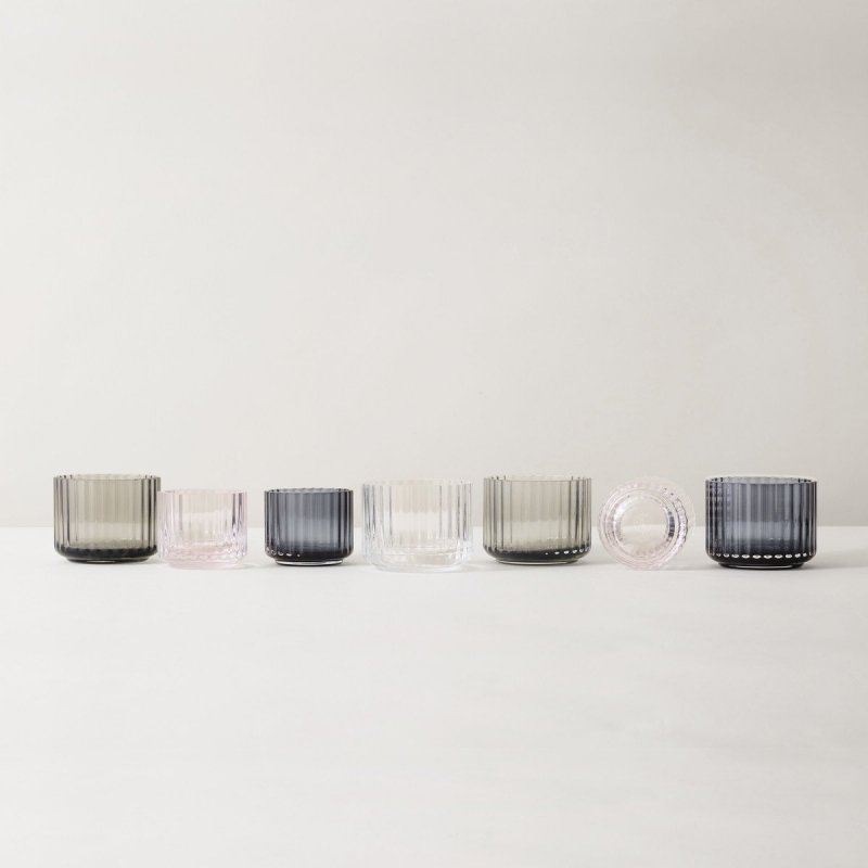 Lyngby Porcelain LYNGBY Świecznik Tealight 6,7 cm Szary