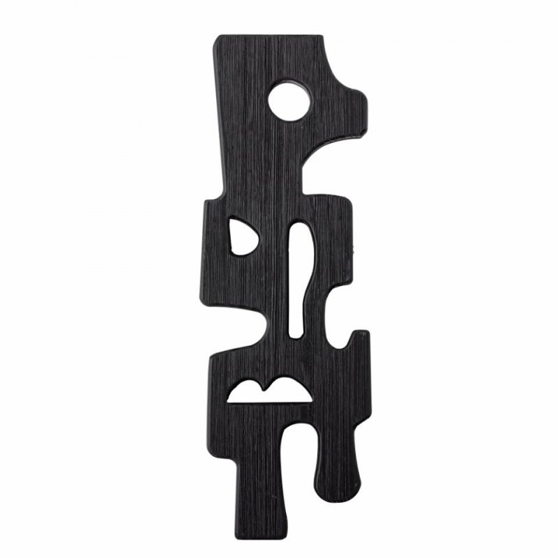 Bloomingville SARE Rzeźba - Dekoracja Ścienna z MDF / Czarna