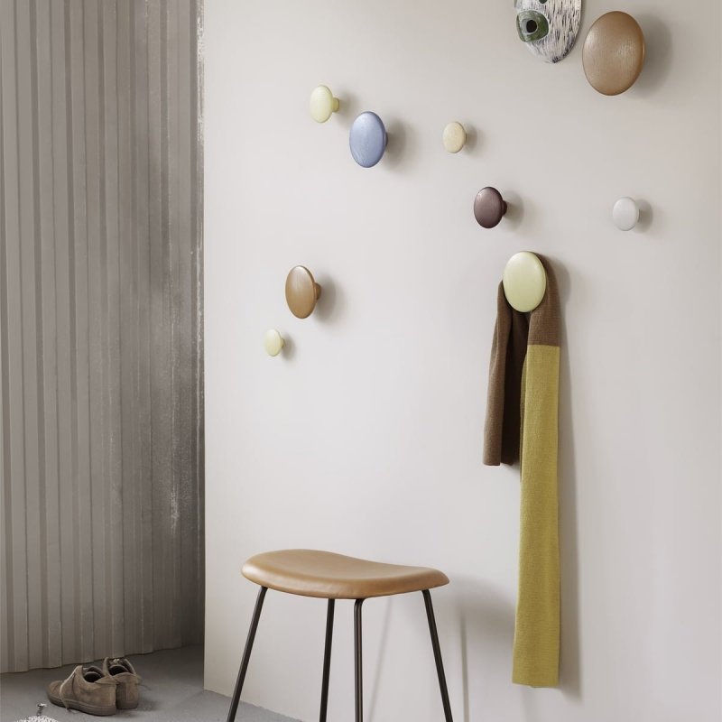 Muuto DOTS Wieszak Metalowy 5 cm Aluminium Srebrny