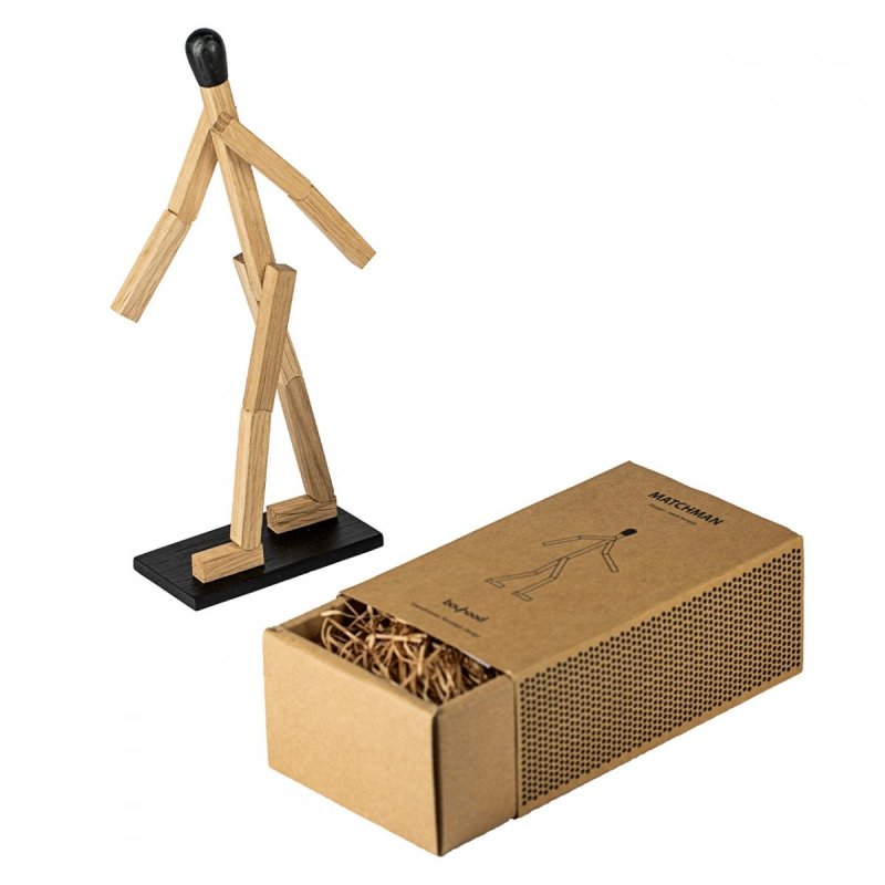 boyhood MATCH MAN Figurka Drewniana Zapałkowy Ludzik 35 cm Dąb Natualny