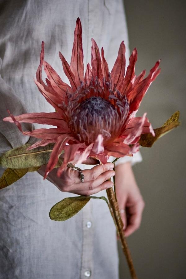 Bloomingville sztuczna gałązka Protea 100 cm