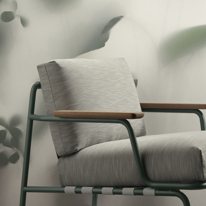 Muuto SETTLE Fotel Ogrodowy / Brązowy - Taupe