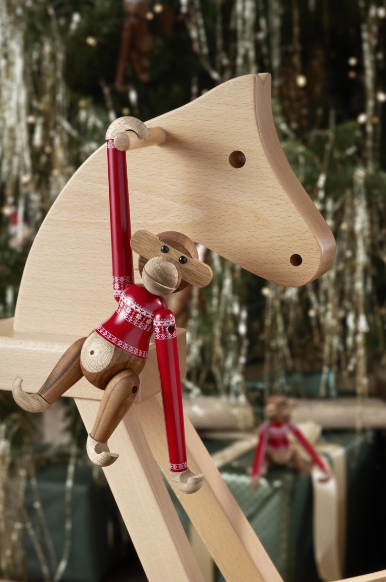 Kay Bojesen MONKEY Małpka Drewniana - Mała / Edycja Świąteczna 2024