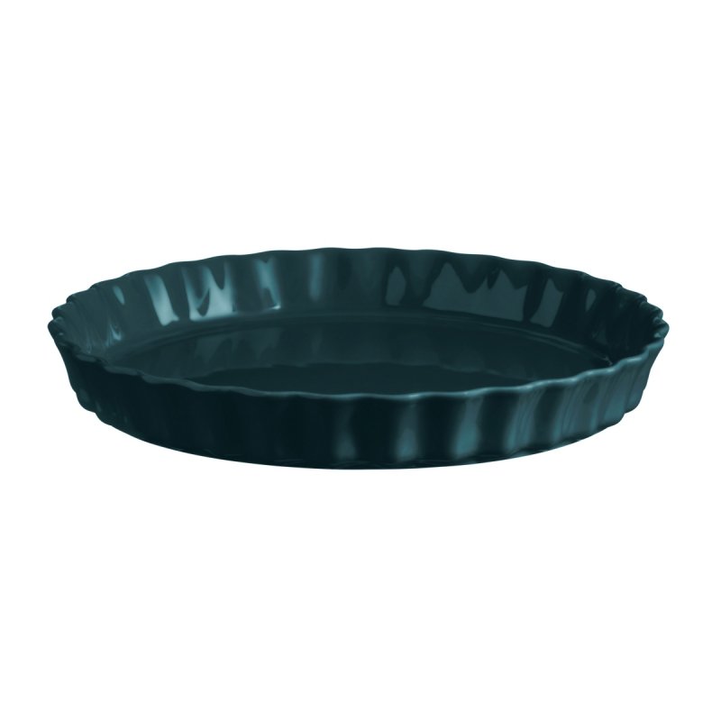 Emile Henry NATURAL CHIC Ceramiczna Forma do Tarty 28 cm / Grafitowa