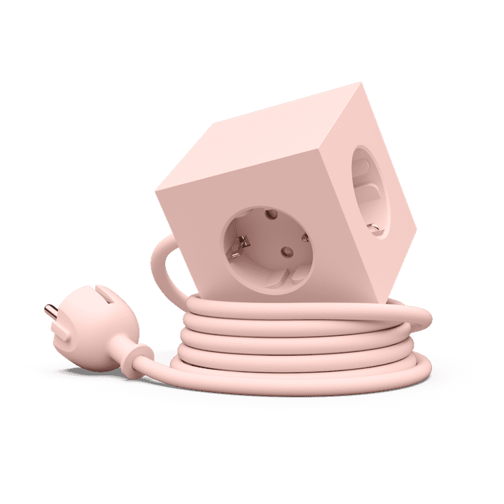 Avolt SQUARE 1 Listwa Zasilająca z Podwójnym USB-C i Magnetyczną Podstawą 3 m / Różowy