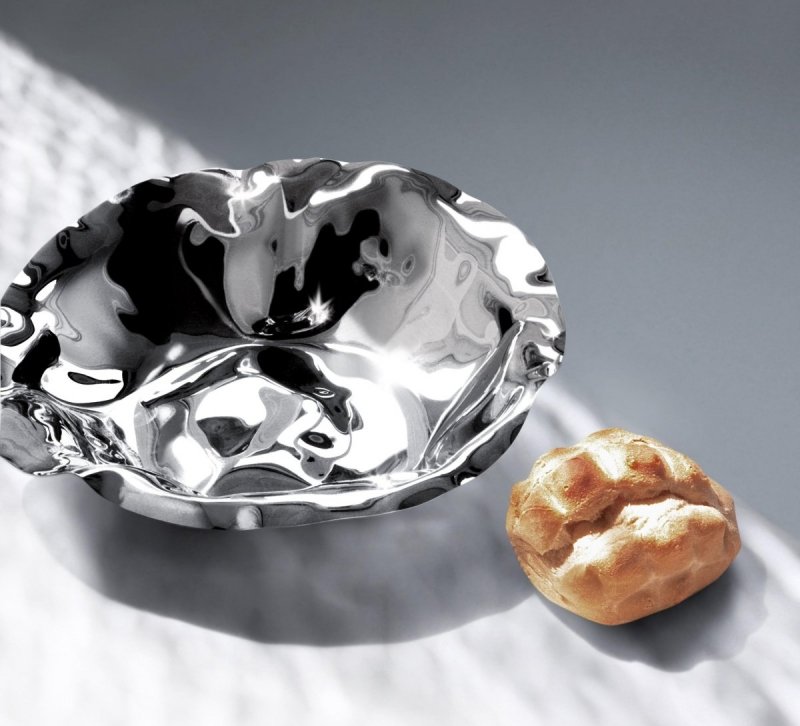 Alessi SARRIA Stalowa Misa Dekoracyjna na Owoce / Srebrna