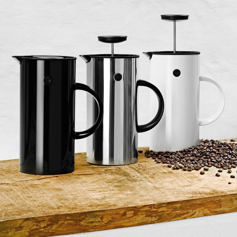 Stelton EM77 Zaparzacz Tłokowy do Kawy typu French Press- Czarny