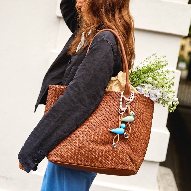 Kay Bojesen SONGBIRD Brelok do Kluczy - Przywieszka do Torebki - Ptaszek / Niebieski