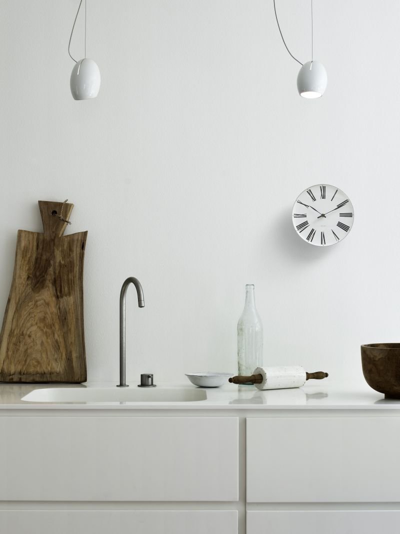 Rosendahl ARNE JACOBSEN Zegar Ścienny - Roman 160 Biały