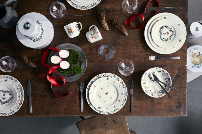 Rosendahl GRAND CRU COTTAGE Talerz Płaski 19 cm / Biały Zdobiony