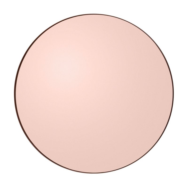 AYTM - CIRCUM Lustro Ścienne Okrągłe 90 cm Różowe