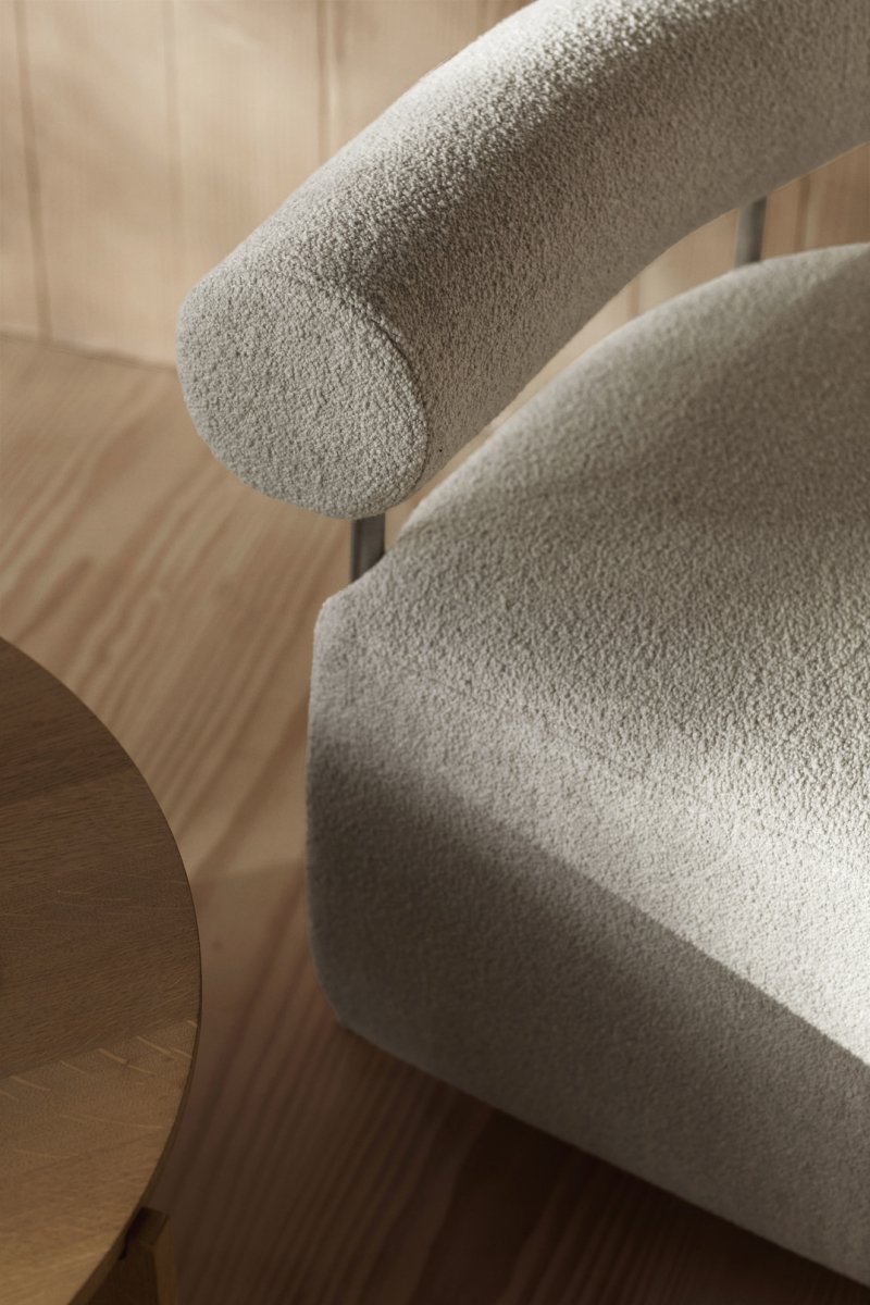 Kristina dam studio SOLITUDE Fotel Tapicerowany Boucle / Beżowy