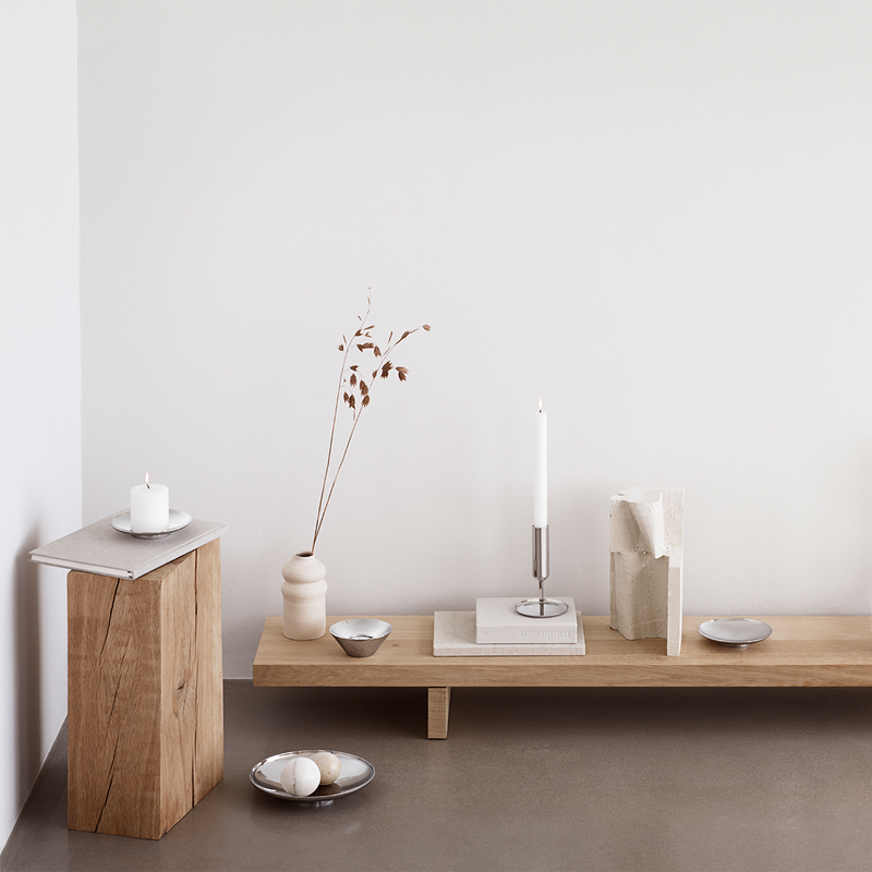 Georg Jensen CANDLES Świeca Bryłowa 6 cm 2 Szt. Biała