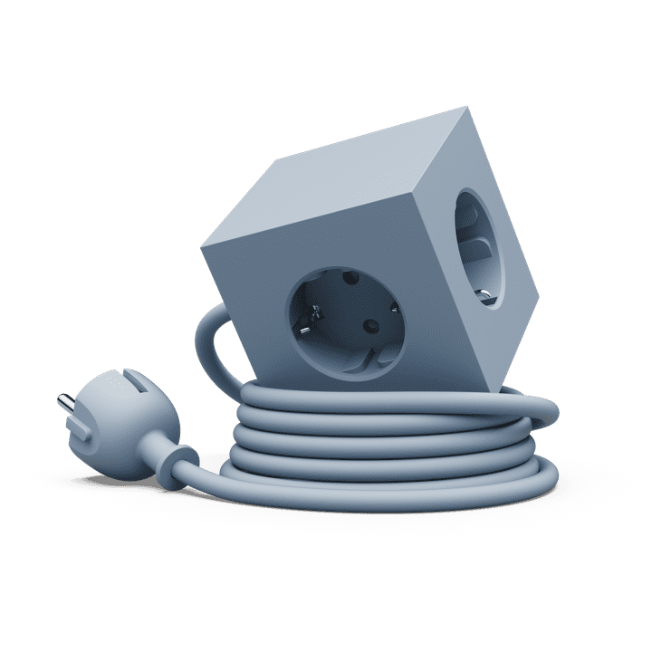 Avolt SQUARE 1 Listwa Zasilająca z Podwójnym USB-C i Magnetyczną Podstawą 3 m / Niebieska