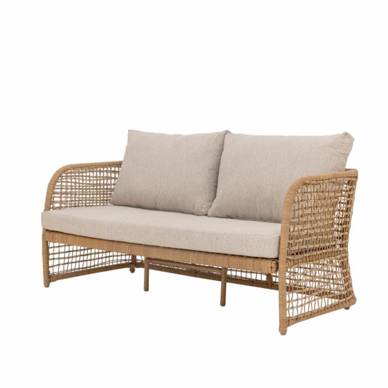 Bloomingville PENZANO Sofa Ogrodowa z Polirattanu / Naturalna