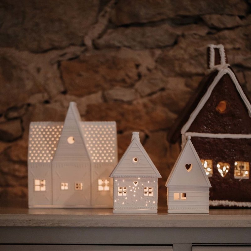 Rader HOME Świecznik - Lampion - Domek Chatka z Piernika ze Serduszkami