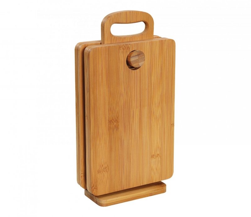 Zassenhaus BAMBUS Deski Śniadaniowe na Stojaku 4 Szt. 26 cm