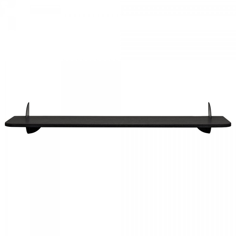 Aytm AEDES Półka Ścienna 80 cm Czarna - Uchwyt Czarny