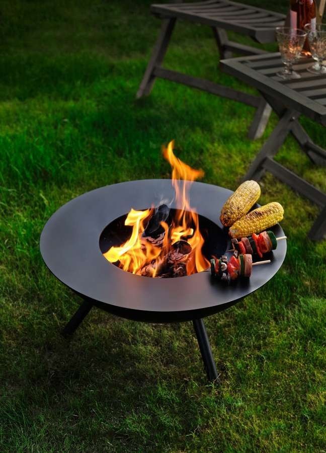 Philippi FLAMES Palenisko Ogrodowe 56 cm + Płyta Grillowa i Szczypce