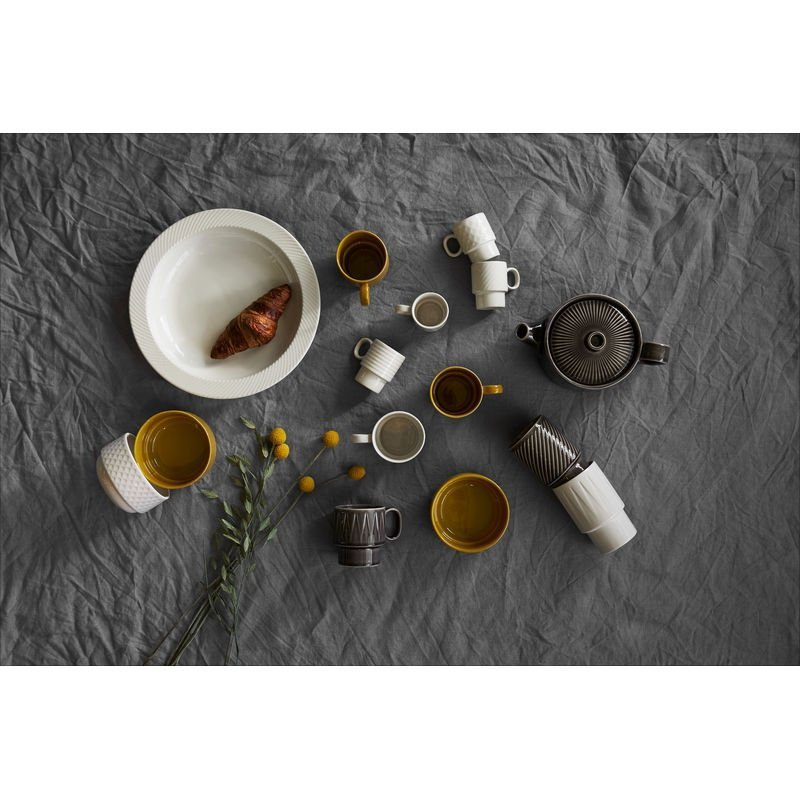 Sagaform COFFEE RETRO Filiżanki do Kawy Espresso 100 ml 4 Szt. Białe