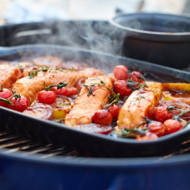 Emile Henry GRILL Ceramiczna Patelnia do Grillowania / Czarna