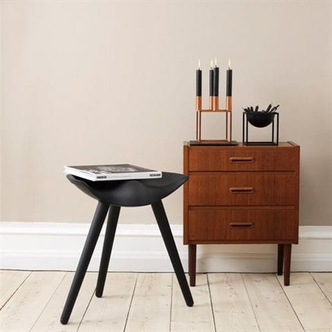 by Lassen ML42 Stołek Niski - Czarny