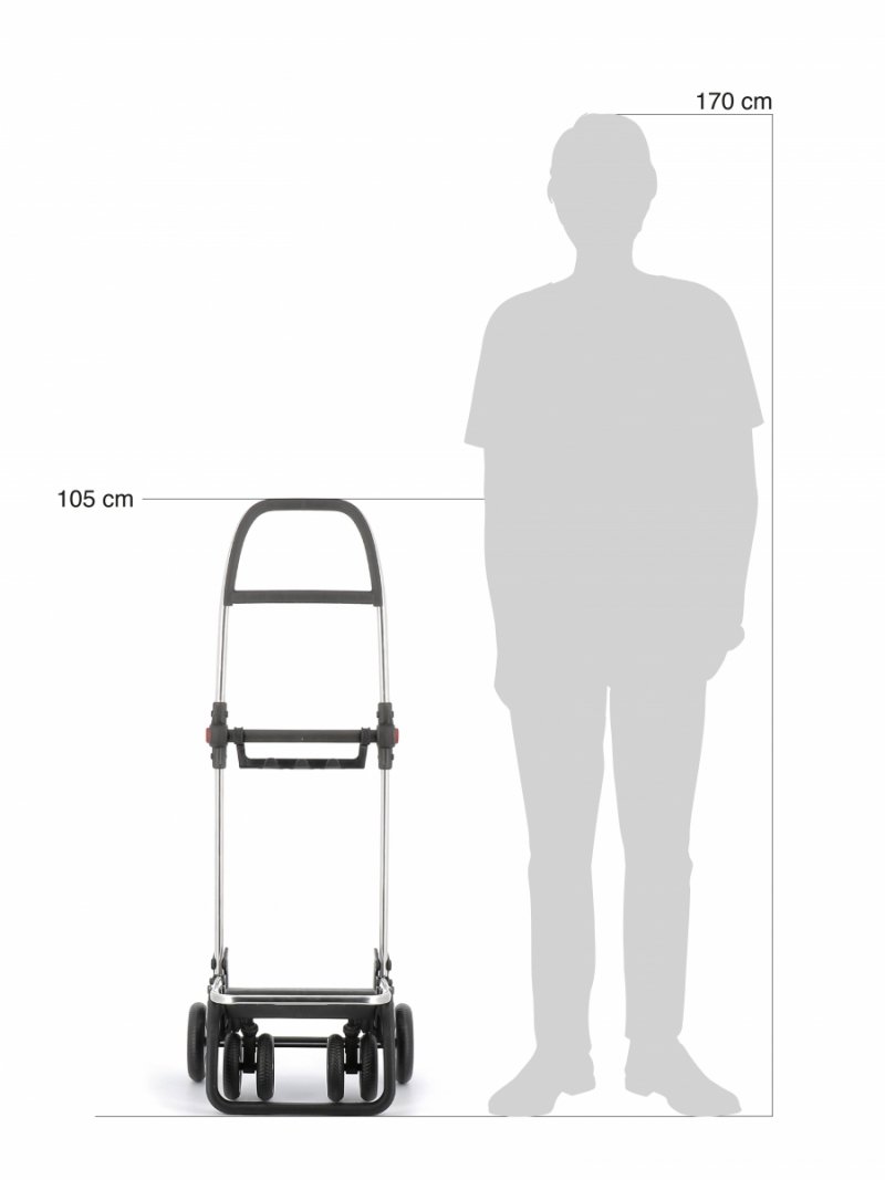 Rolser BIG POLAR 4L TOUR Wózek na Kółkach - Torba na Zakupy / Czarny