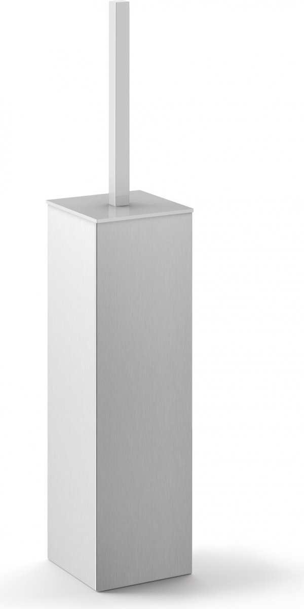  Zack CARVO Szczotka Toaletowa do WC Kwadratowa Srebrna Matowa