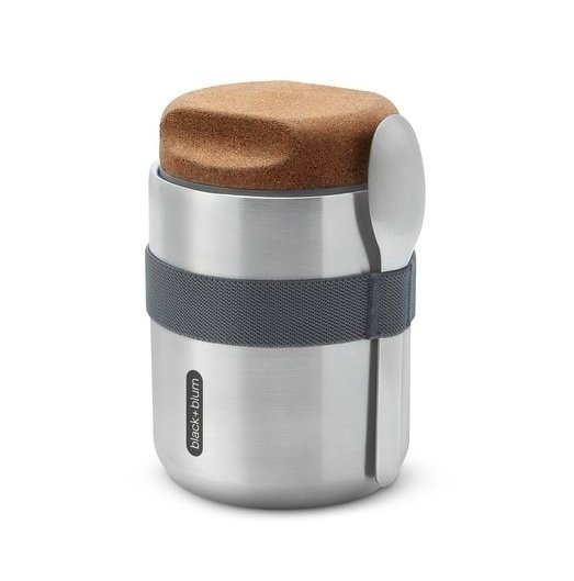 black+blum NEW Stalowy Termos Obiadowy z Łyżeczką 0,55 l