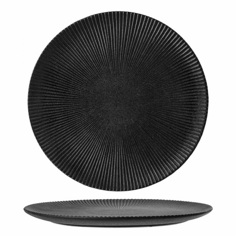 Bloomingville NERI Talerz Obiadowy 29 cm / Czarny