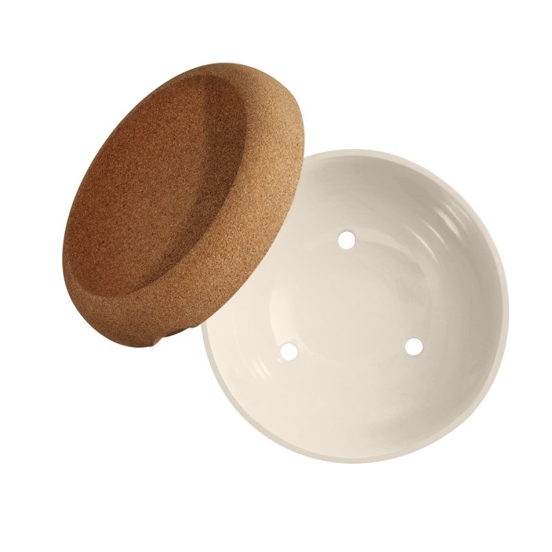 Emile Henry NATURAL Głęboka Misa na Owoce i Warzywa 27 cm / Kremowa