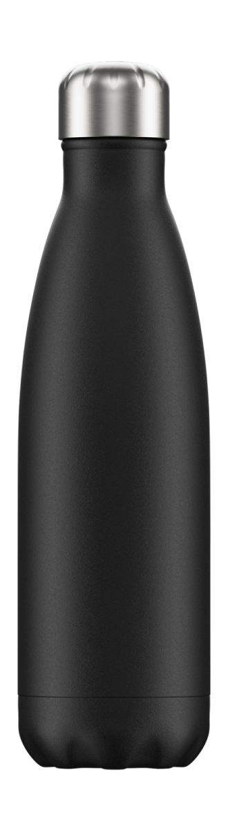 Chilly's MONOCHROME Stalowa Butelka Termiczna 500 ml Czarna