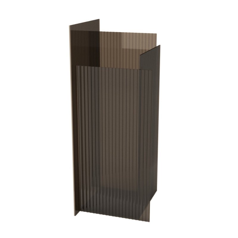 Aytm FLOS Wazon Szklany 59 cm Brązowy
