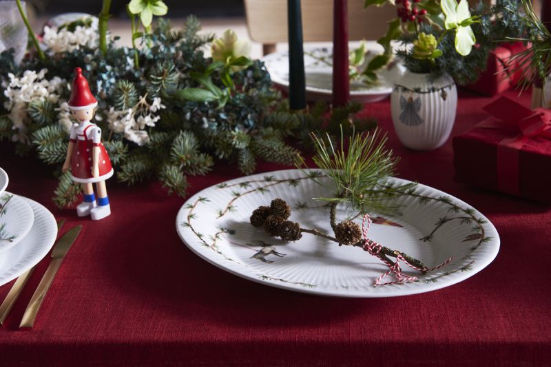 Kähler HAMMERSHØI CHRISTMAS Wazon Świąteczny 10,5 cm Biały