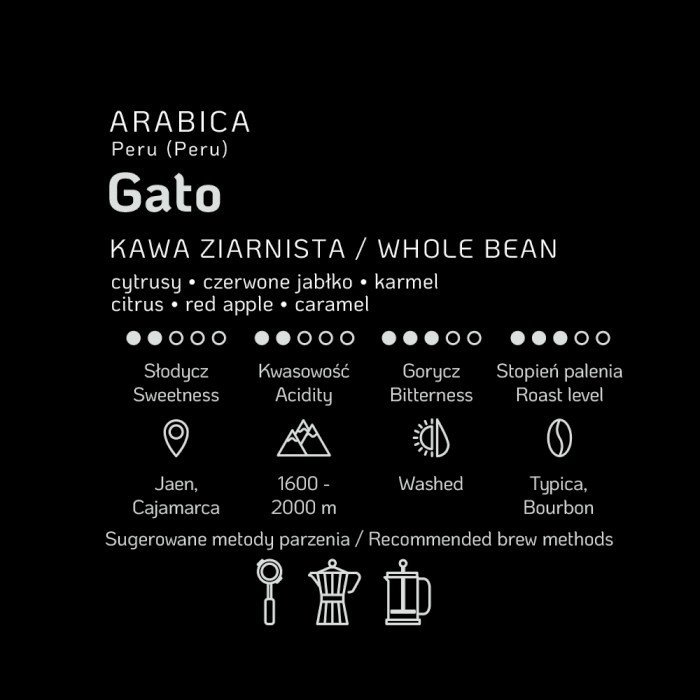 Morten Larsen GATO Kawa Ziarnista PERU 250 g