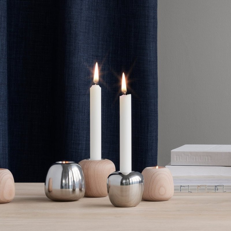 Stelton ORA Świecznik Stalowy - S