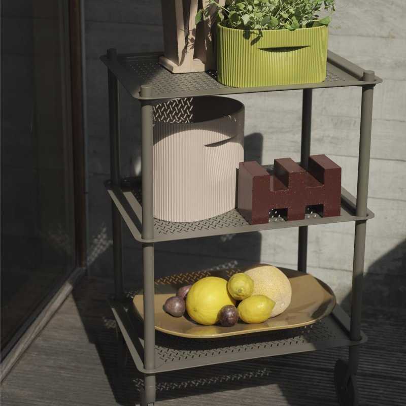 Muuto RIDGE Ceramiczna Doniczka do Kwiatów 13 cm / Taupe